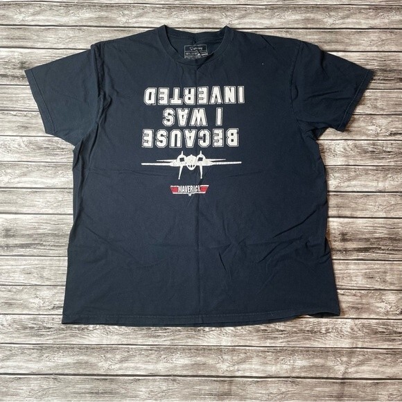 Teespring Mens Top Gun Maverick Movie Tee Shirt T-Shirt Navy Blue XL Extra Large - Picture 1 of 9
